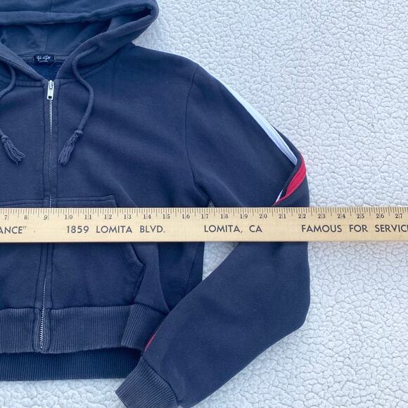 Brandy Melville Navy Striped Jacket - Picture 3 of 4